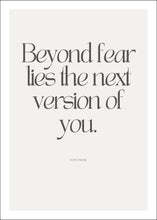 Ladda upp bild till gallerivisning, &quot;Beyond Fear&quot; poster - TOVE FRANK
