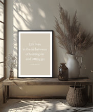Ladda upp bild till gallerivisning, &quot;Life lives in the in - between&quot; poster - TOVE FRANK
