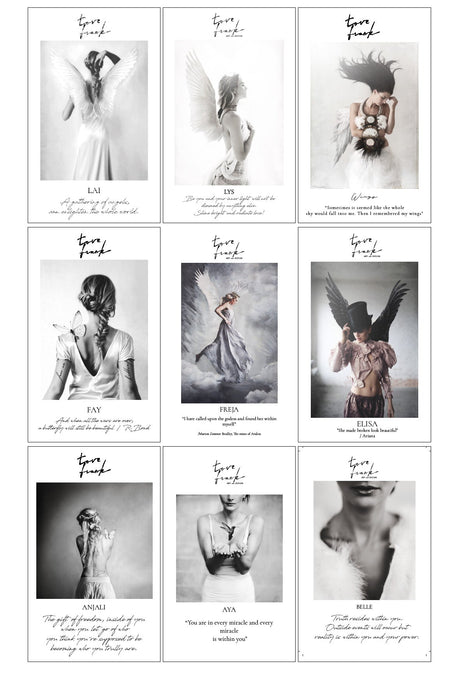 SET OF TAGS - Feathers & Angels - TOVE FRANK